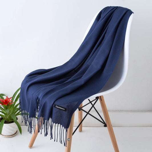 Navy Pashmina