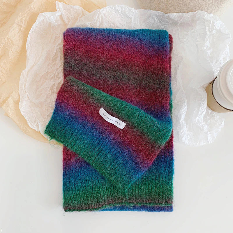 Red, Navy and Green Scarf