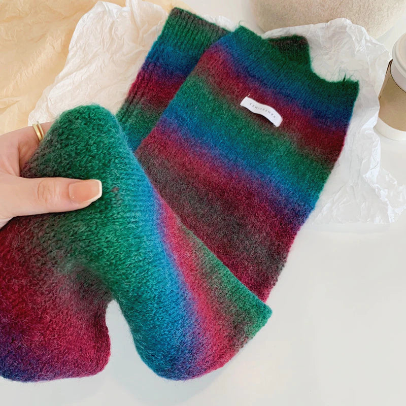 Red, Navy and Green Scarf