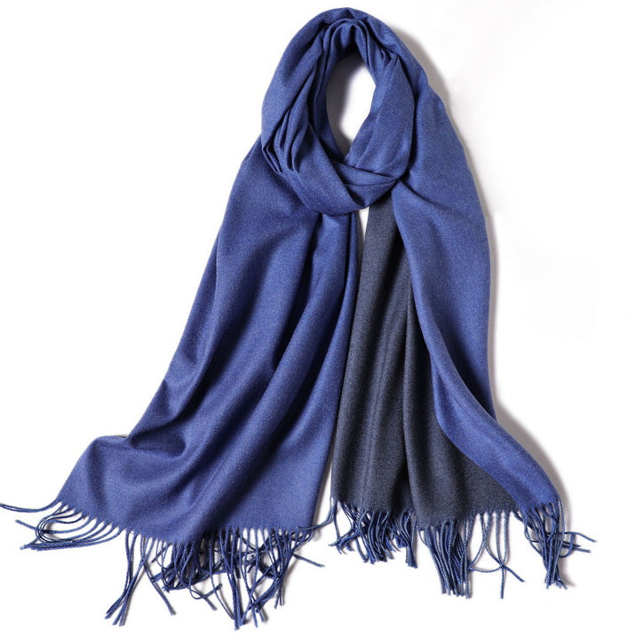 Reversible Navy Dark Navy Scarf
