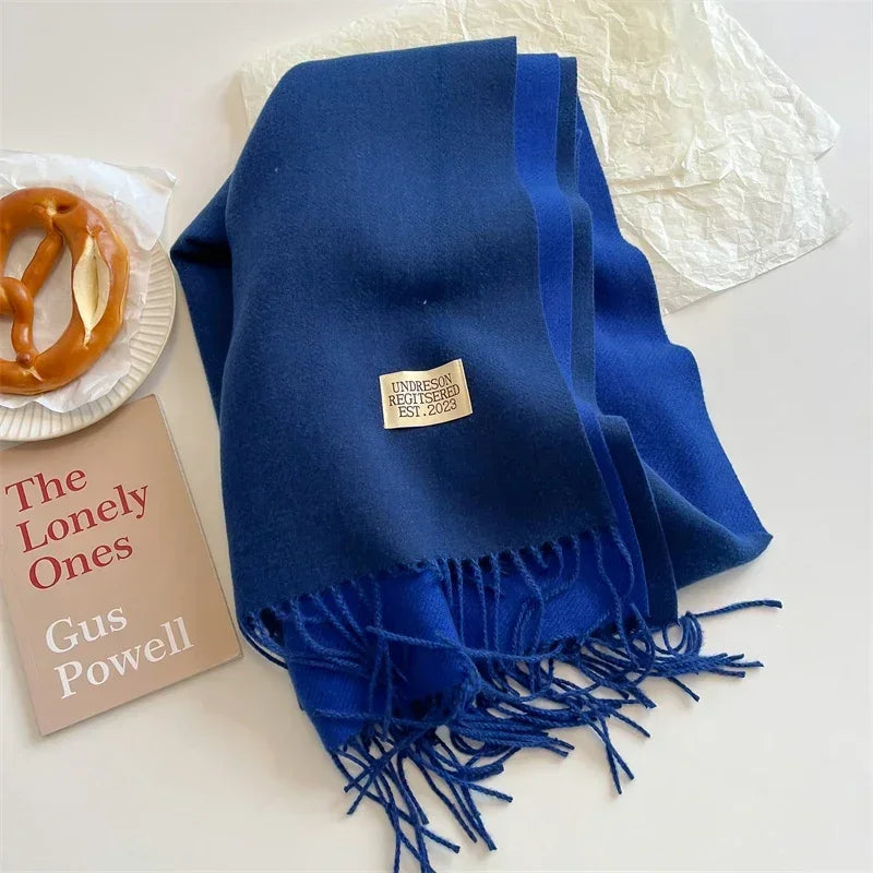 Two Tone Navy Scarf