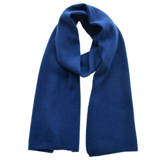 Thin Knitted Navy Scarf