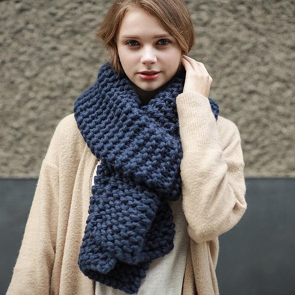 Womens knitted clearance scarf