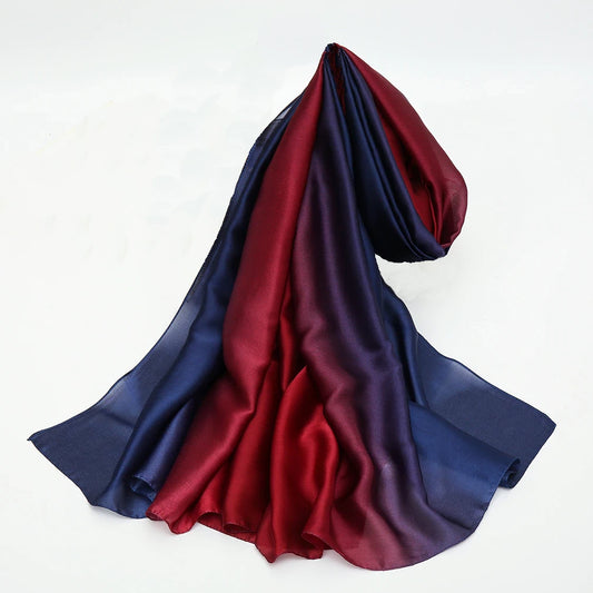 Ombre Navy Red Scarf
